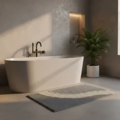 Tappeto bagno antiscivolo 1500 g/mq in spugna CARRARA Ankara 50x80 cm