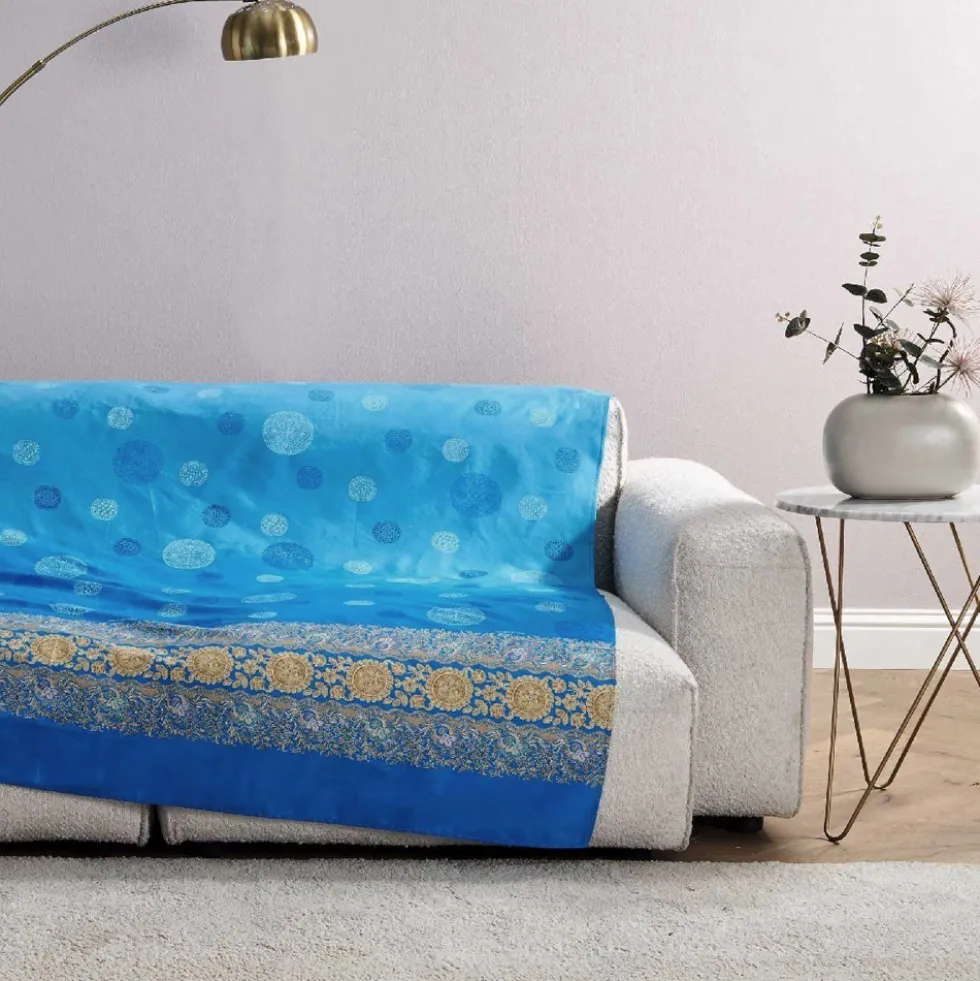 Telo Arredo Bassetti Granfoulard Pallavicino C1 180x270 cm - Blu Violetto