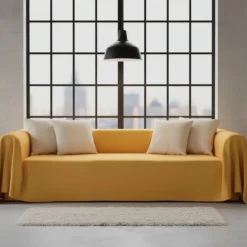 TELO ARREDO RARUS Copritutto Cotone 350x300 cm - Senape