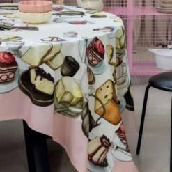 Tovaglia rettangolare in cotone TAG HOUSE Cake stampa digitale