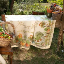 Tovaglia Tessitura Toscana Telerie puro lino BALCON POTAGER