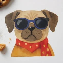 Tovaglietta Colazione antimacchia e impermeabile - Dog Sunglasses