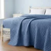 Trapuntino matrimoniale Mezza Stagione Sunny Wave Ultra Light blu