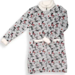 Vestaglia con zip in pile Super Soft Buffy cagnolini mano morbida